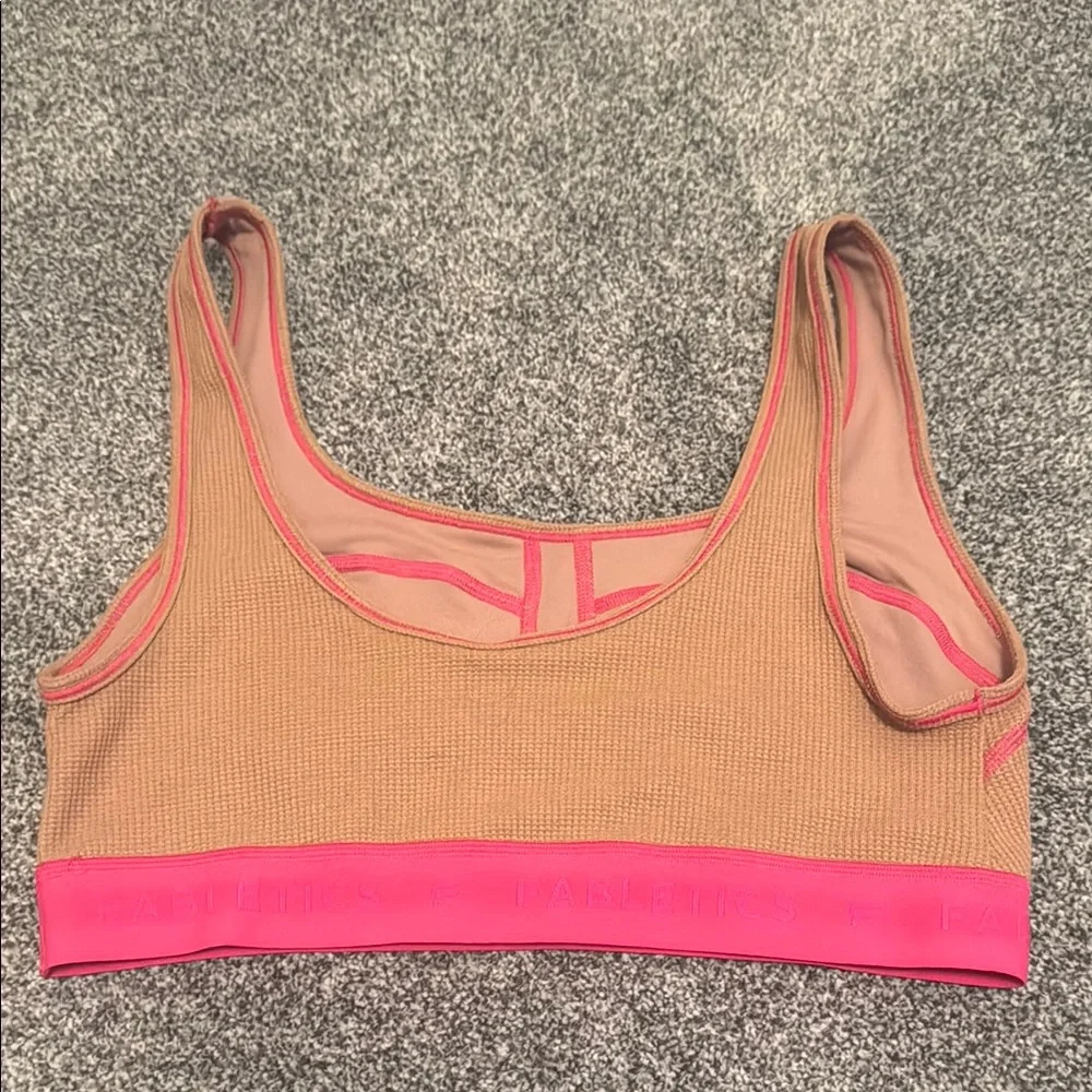 Fabletics Tan and Pink Loungewear set - Picture 3 of 6
